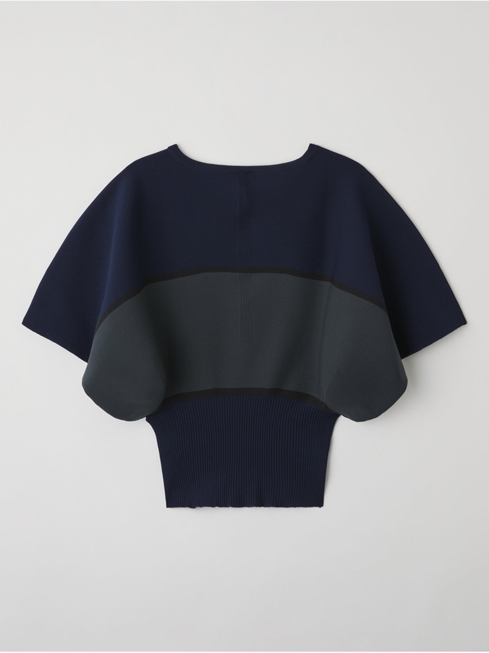 Navy and Charcoal Colorblock Women's Sweater(size small)